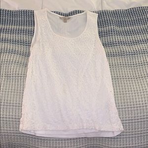 Textured Flower tank top blouse